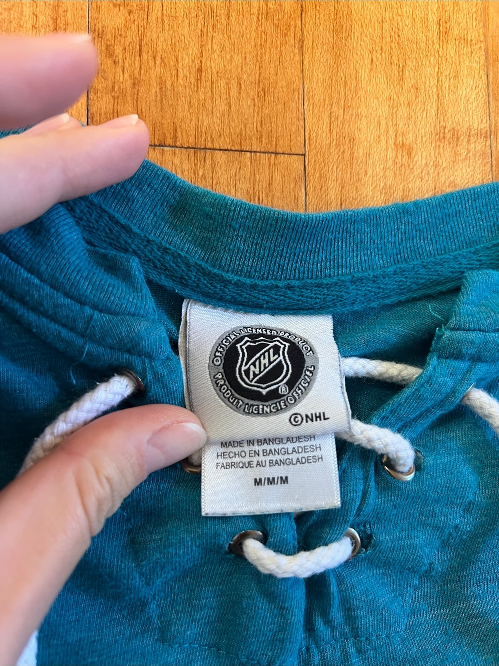 NHL San Jose Sharks Log Sleeve Shirt - Picture 2 of 5